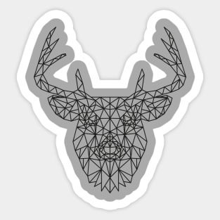 Polygon Deer Sticker